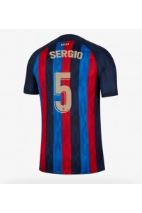 Barcelona Sergio Busquets #5 Fotballdrakt Hjemme Klær 2022-23 Korte ermer